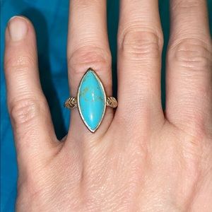 Sterling silver and turquoise ring
